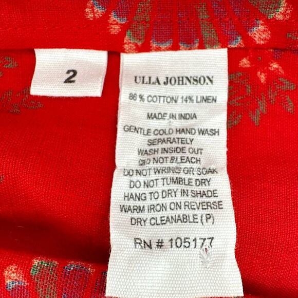 ULLA JOHNSON Vashti Patchwork Jacket 2 - Picture 8 of 12